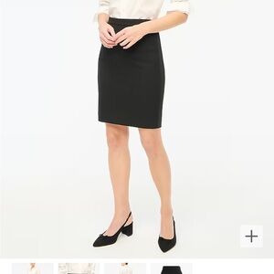 J. Crew Black Pencil Skirt 00